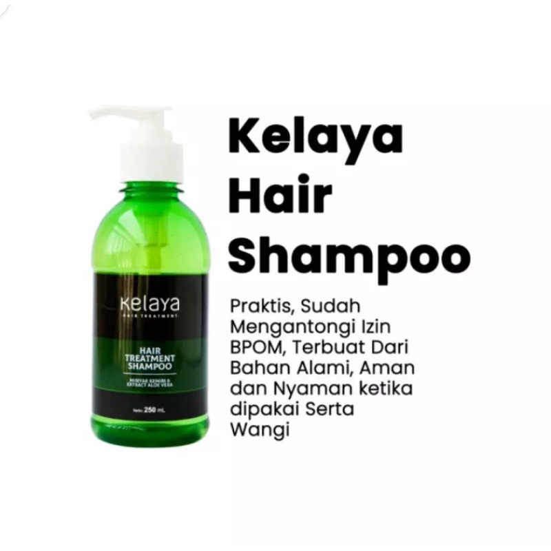 Shampo KELAYA HAIR TREATMENT SHAMPOO RAMBUT ANTI RONTOK 250ML /KELAYA HAIR SERUM/ KELAYA MINYAK KEMIRI/BUKAN SHAMPO KUCING KUDA/ BUKAN PANTENE/GOWES-2