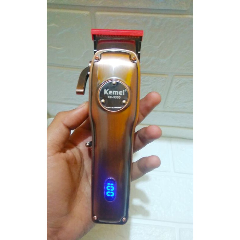 Kemei Mesin Cukur Rambut KM-9350 Alat Cukur Rechargeable Hair Clipper