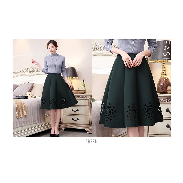 KARAKOREA 8-65 Baby Angel skirt Rok ngembang Rok Midi Rok tebal