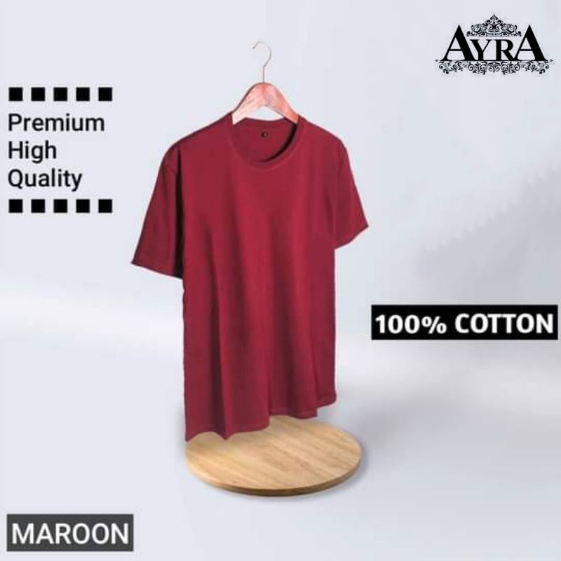 Kaos Polos Pria Lengan Pendek Cotton Combet 30s Premium