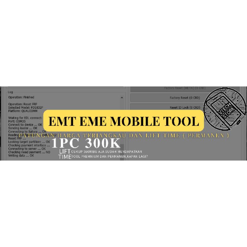 AKTIVASI EMT EME MOBILE TOOL 1 PC 1 AKUN