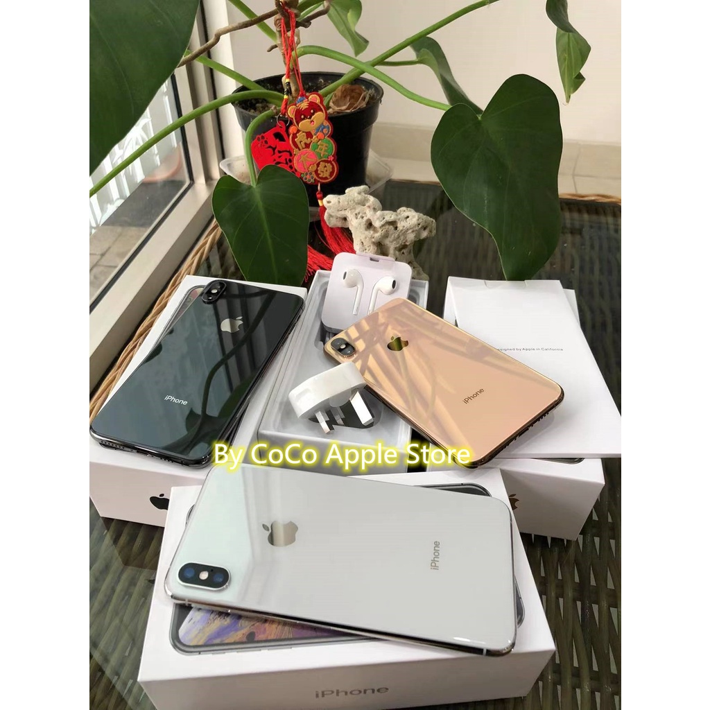 iPhone Xs Max 256GB All Sim Silent Fullset Original Second Like New Mulus100% 3utools All Green (Garansi 1 Tahun)