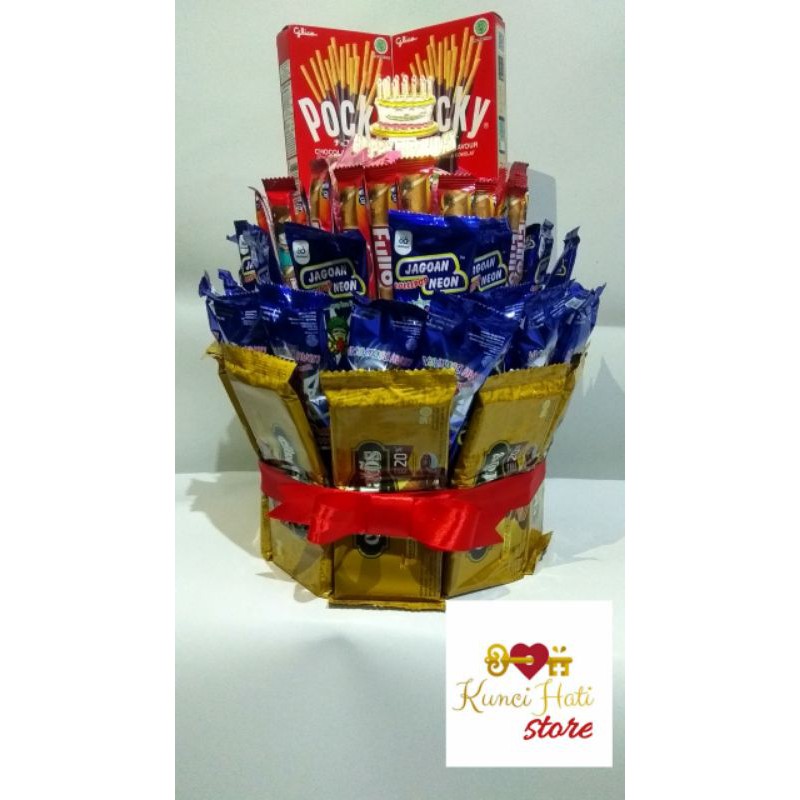 

BUKET TART SNACK HADIAH ULANG TAHUN/WISUDA