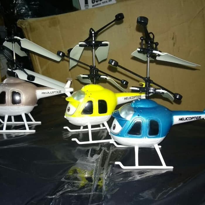 MAINAN ANAK HELIKOPTER DRONE FLYING KARAKTER HELICOPTER MINI