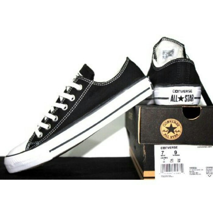 Sepatu Converse Classic OX Allstar Hitam Navy Abu Putih Sneakers Hadiah Pria Wanita Couple Murah