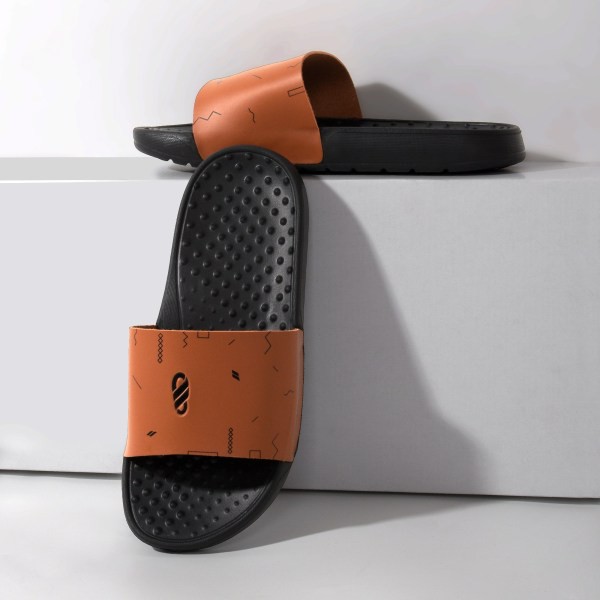 AUDI BROWN |ManNeedMe x FSTP| Sandal Slop Pria - Sendal Slip On / Slide Pria Ringan