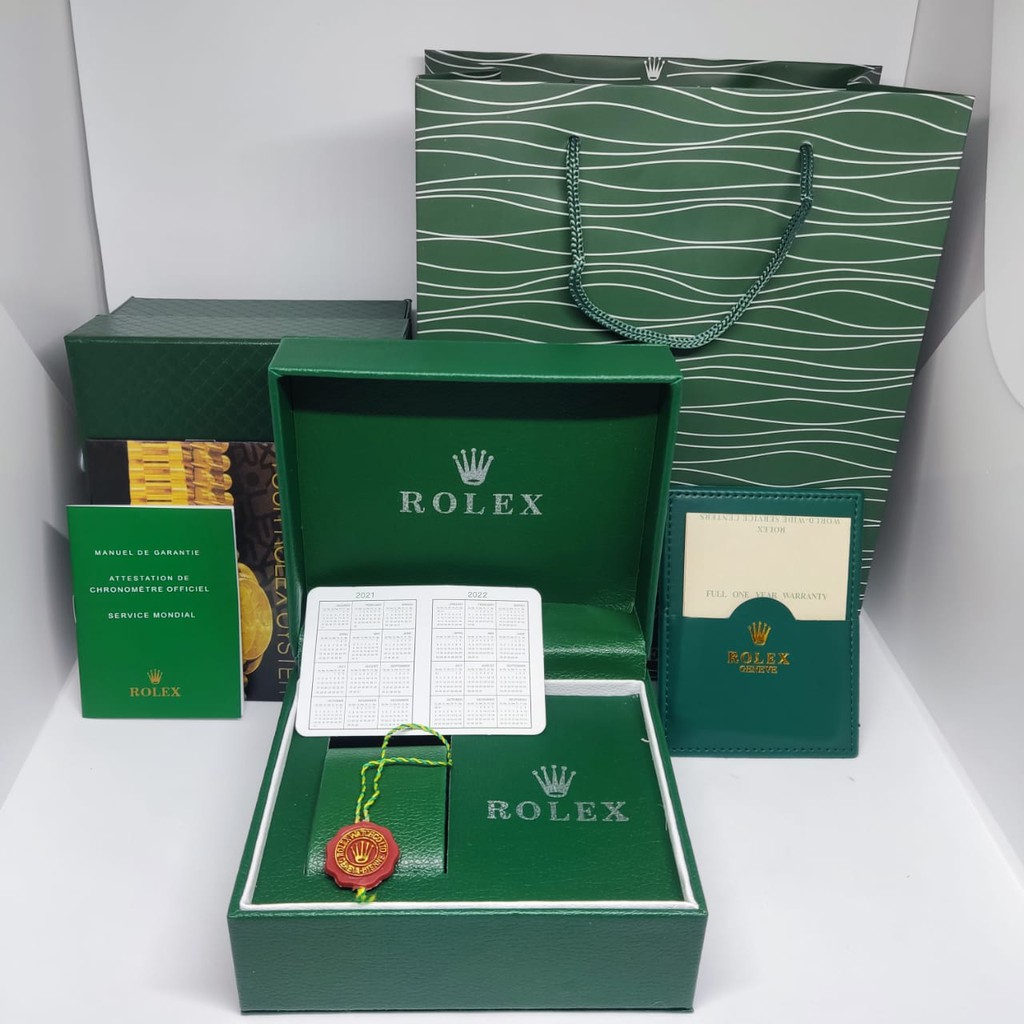 kotak rolex box jam tangan original fullset paperbag dan paket dokumen v2
