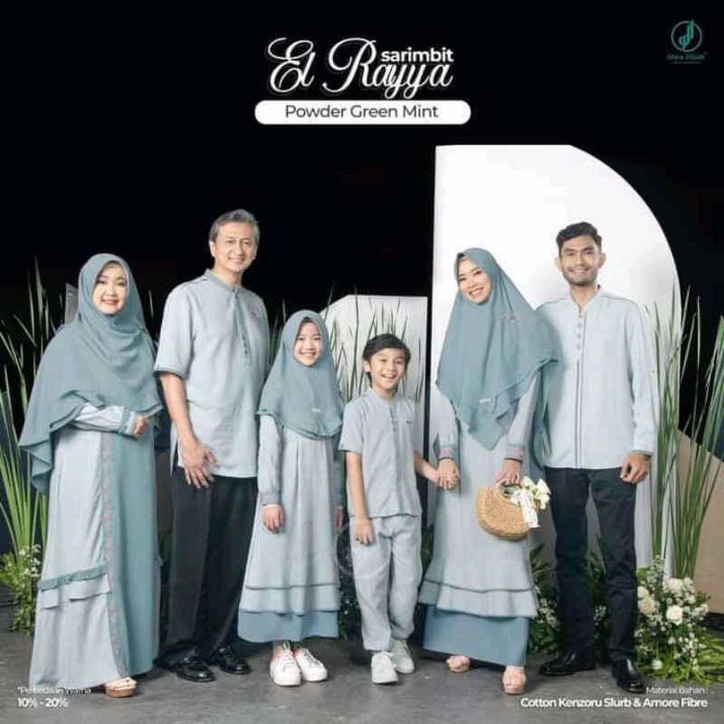 Gamis Alwa Hijab El Raya satu set