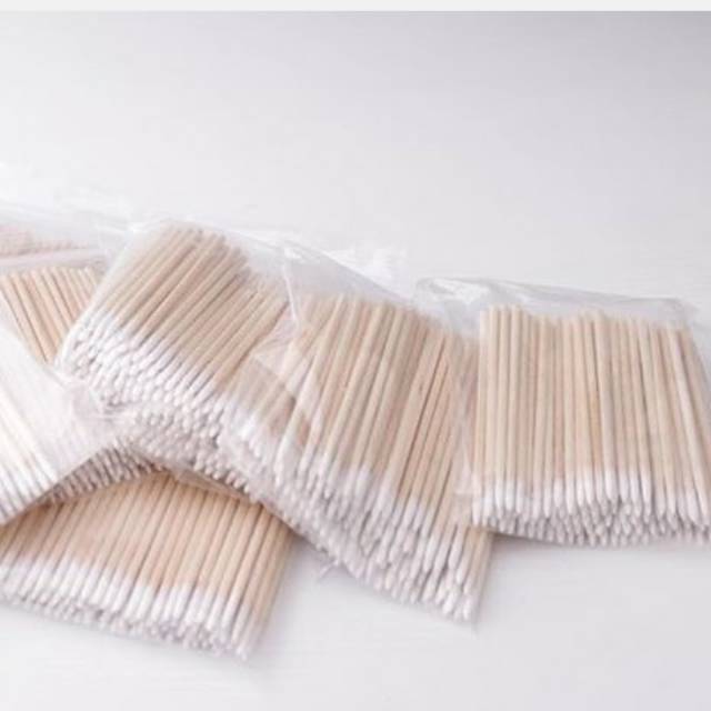 Cotton swab / stik kayu / stick pembersih sulam /stik pembersih sulam alis /tusuk gigi