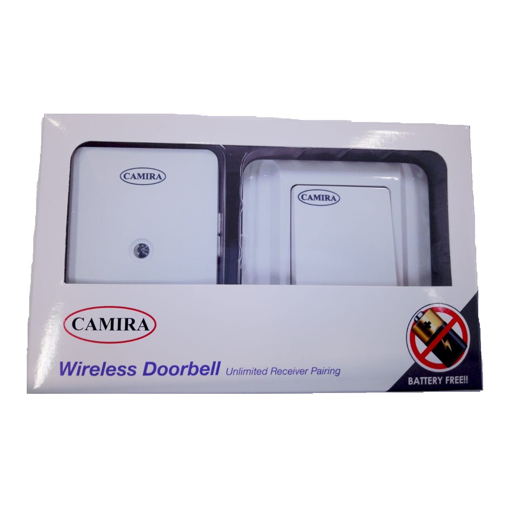 Bel pintu wireless - tanpa baterai - CAMIRA