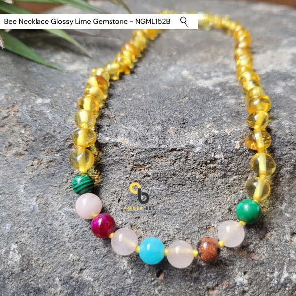 Kalung Amber Bayi &amp; Anak by AMBERBEE Premium Gemstone NGMG152