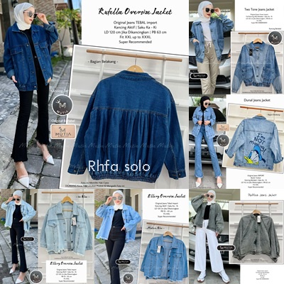 JAKET JEANS / 18.7 / SAISSA KAISSA LIZZA LAVENA LAVANYA NOZZA LANIE BESTARA CROPPIE RUFELLA TWO TONE DUNAL PLUFFINA ELLERY / OUTER OVERSIZE / ALLSIZE / MUTIA