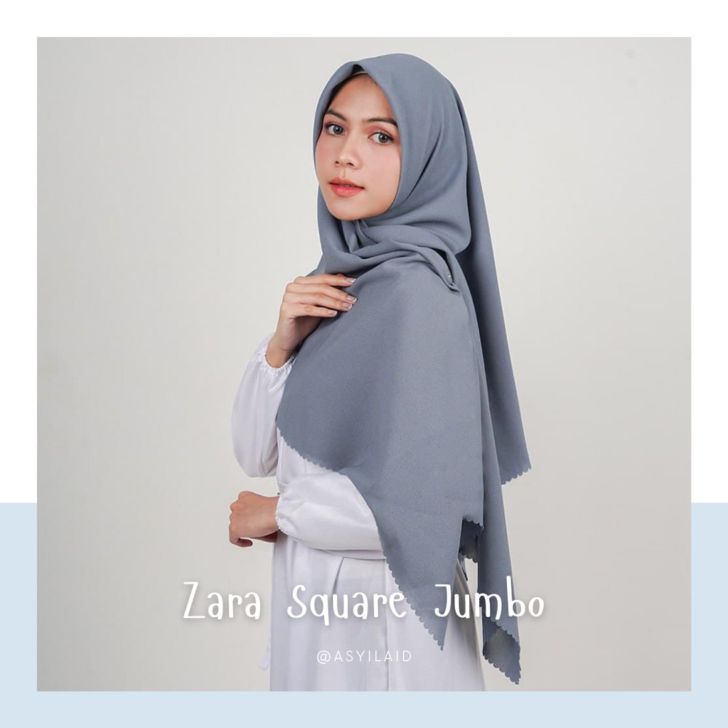 (PART 2) Zara Square Jumbo/Hijab Segiempat/Segiempat Jumbo/Segiempat Syar'i