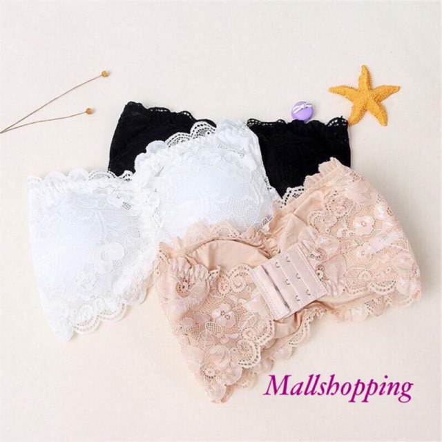 (COD) Crop Top BH Kemben Bandeau IMPORT BRA Sexy Model Tanpa Tali plus Busa MALL SHOPPING