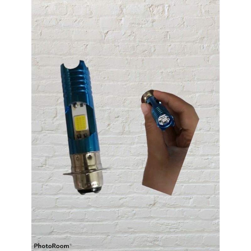 Lampu Depan Led Motor Matic / Bebek + Laser Biru Universal