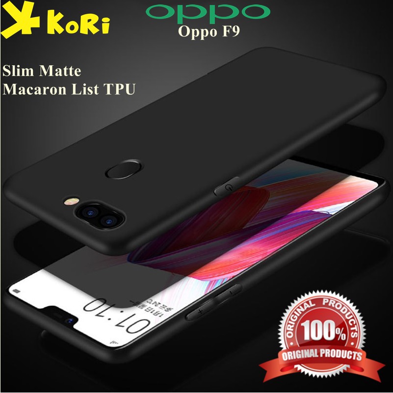 Case Oppo F9 Premium Slim Matte Macaron List Soft TPU