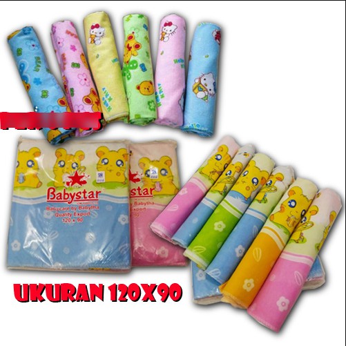 6 Pcs Bedong Bayi Murah | Bedongan Murah Babystar | Bedong Baby Star | Bedongan Babystar | Sguna