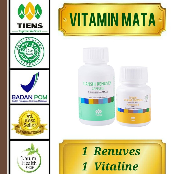 Vitamin Tiens untuk mata / Terapi mata minus / mengurangi mata minus