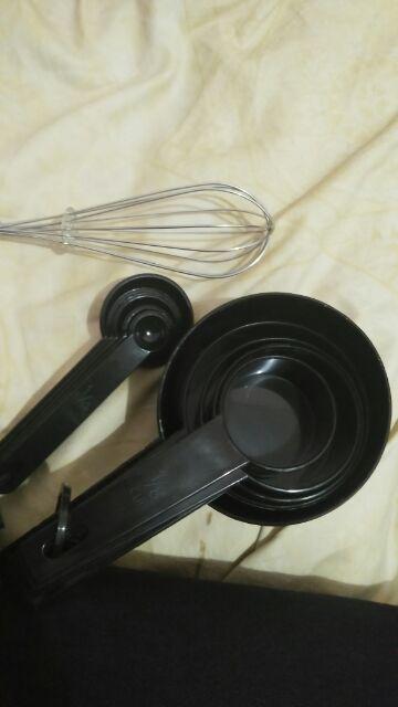 Sendok Takar Hitam, Sendok Takar, Sendok Ukur, Sendok Bumbu Dapur, Sendok Takar Isi 10 Psc