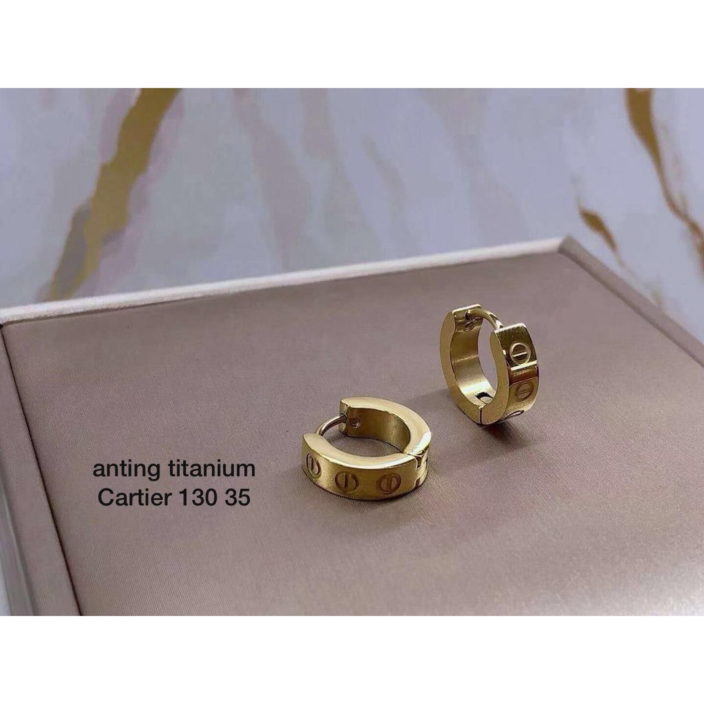 COD! anting titanium anti karat/ anting wanita crtier import