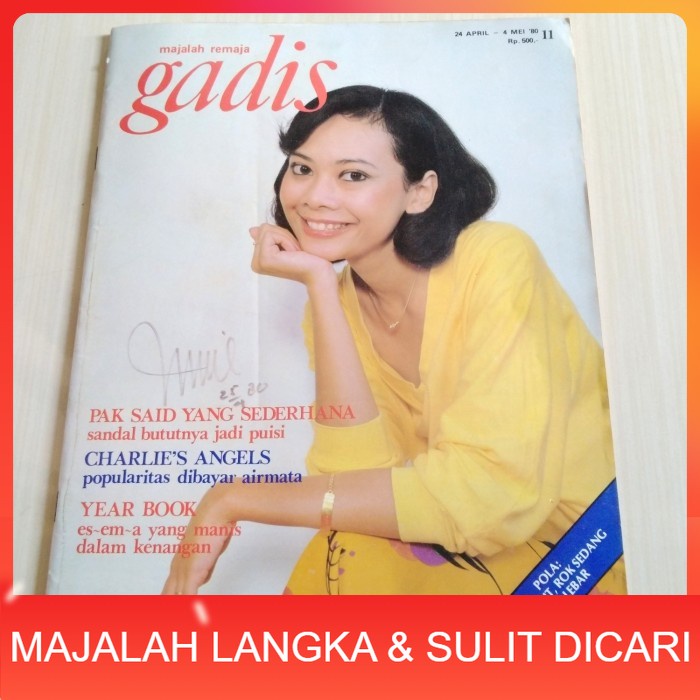 Majalah GADIS No.11 Apr 1980 HANNY Langka