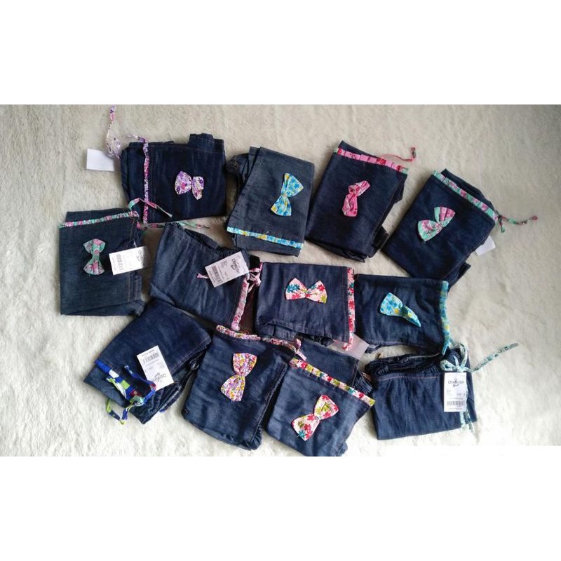 Rok celana jeans anak perempuan 1-6 tahun / rocela anak cewek jeans murah