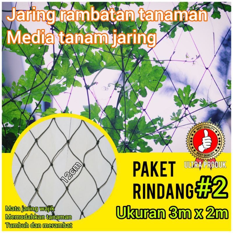 media tanam / Jaring rambatan tanaman ukuran 3m x 2m