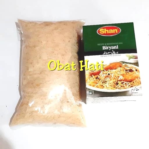 Basmati 1 Kg + Bumbu Shan Briyani Khas India Arab Instan Bukan Kebuli
