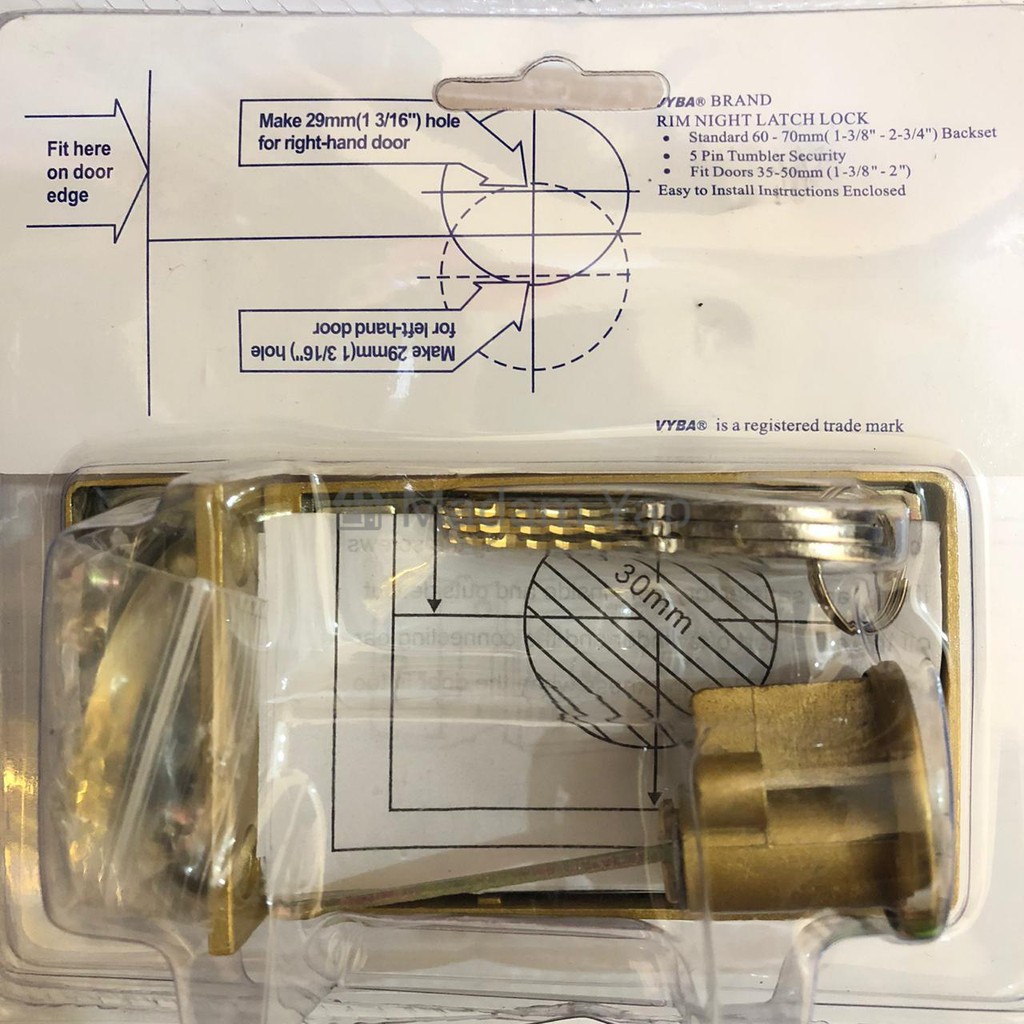 Kunci Pintu Otomatis VYBA - Kunci Kodok Coklat Rumah Auto Lock