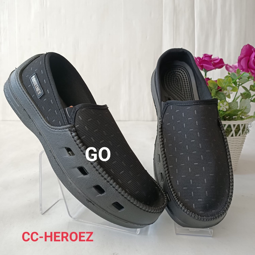 gof COURTNEY HEROEZ SEPATU KARET CASUAL SLIP ON PRIA COURTNEY HITMAN ORIGINAL