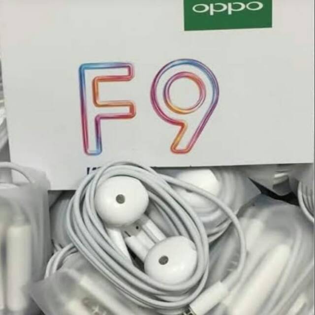 [ORI] Headset Handsfree Earphone OPPO F7 F9 Original 100%