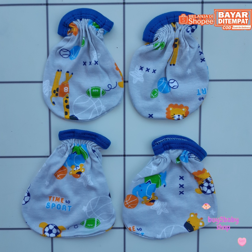 Sarung tangan dan kaki bayi Mamimu warna motif 1 PCS