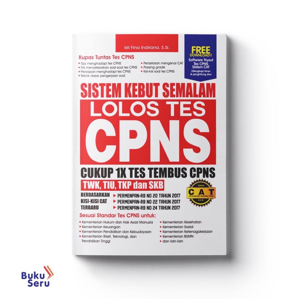 Buku Seru Sistem Kebut Semalam Lolos Tes Cpns Cukup 1x Tes Tembus Cpns Shopee Indonesia