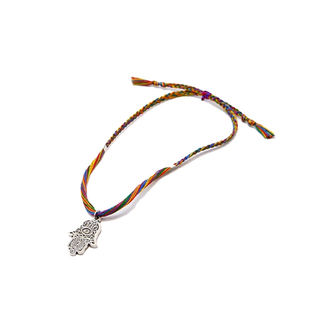 Allside Gelang Tali / Gelang Gypsy / Gelang Boho Hamsa (silver)