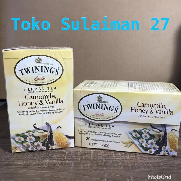 

BAYAR DITEMPAT Twinings Herbal Tea Camomile Honey & Vanilla Caffeine Free 20 Tea bags /KOPI RUBE/KOPI KAPAL API/KOPI SLB/KOPI PEJUANG/KOPI BUBUK