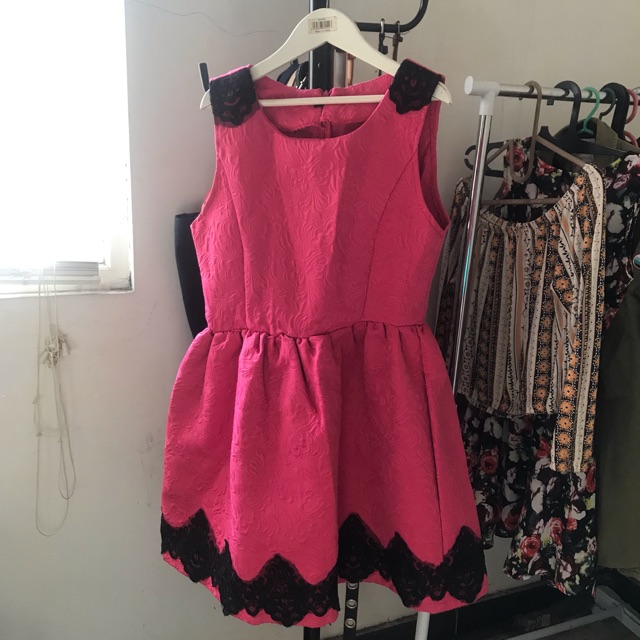 Pink party dress