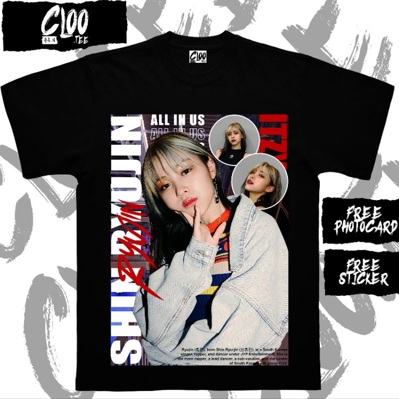 KAOS KPOP RYUJIN ITZY / CLOO.TEE /