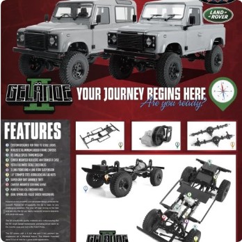 RC4WD GELANDE II KIT W/ 2015 LAND ROVER DEFENDER D90 SET