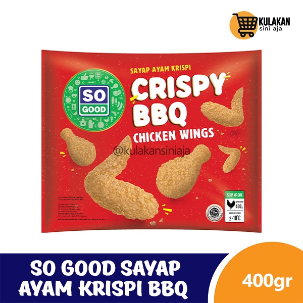 

So Good Crispy BBQ Chicken Wings / Sayap Ayam Krispi BBQ 400 gr