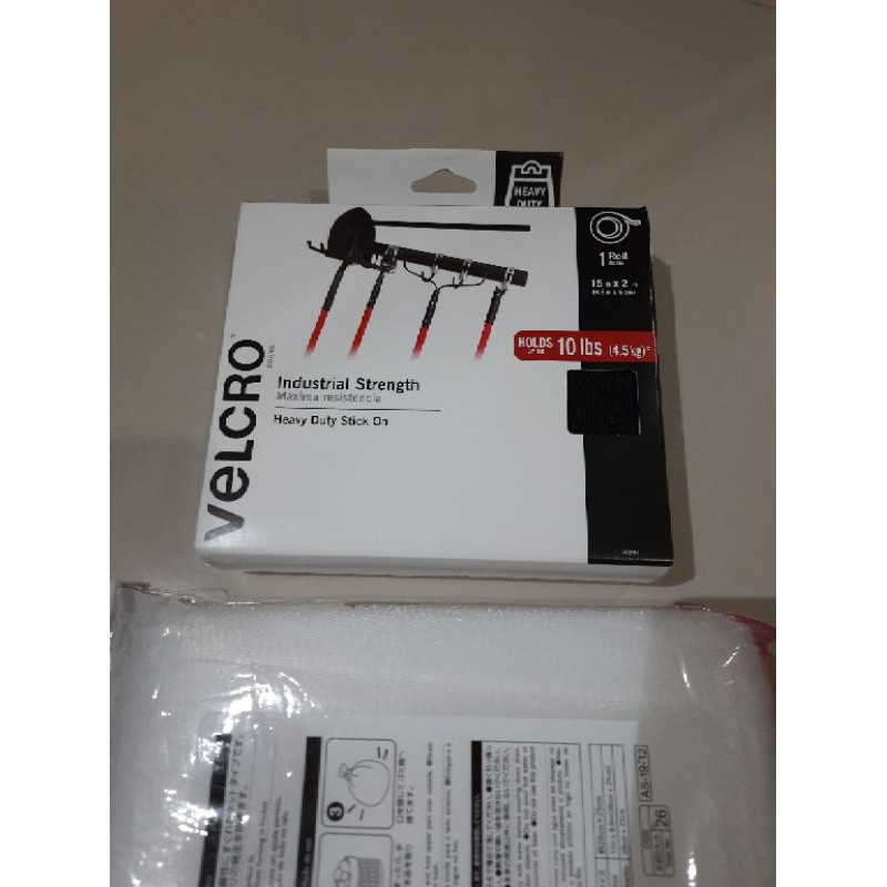 

Velcro Industrial 5cm x 4.6m Hitam Tali Perekat Kuat Hold 4.5kg Heavy Duty Stick On Roll Fastener
