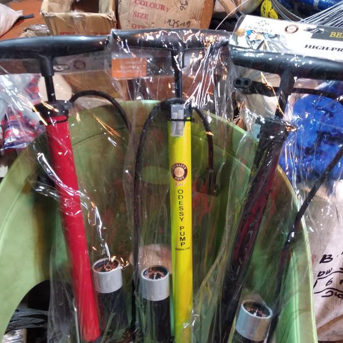 Pompa Standing Sepeda Dengan Meteran Merk Odessy Bike Pump