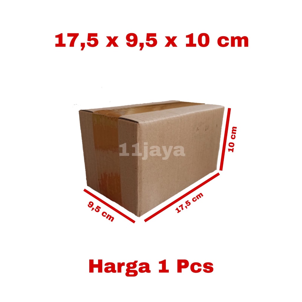 Kardus Packing Polos Ukuran 17,5 x 9,5 x 10 cm TERMURAH TERBAIK