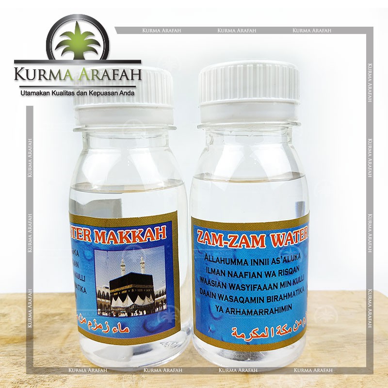 Air ZamZam Kecil Mini 80 ml Asli Zam Zam Oleh Oleh Haji