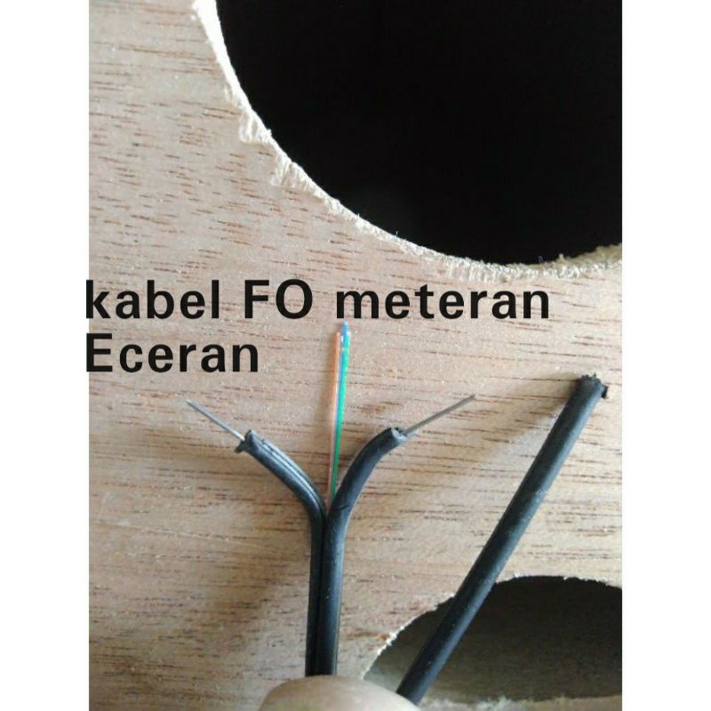 Kabel  FO Dropcore 1 core 2 core . 1 seling 3 seling  Kawat Ecer Meteran