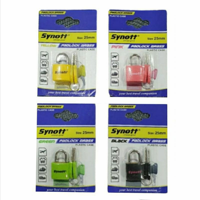 Gembok Koper SYNOTT Padlock Brass 25 mm