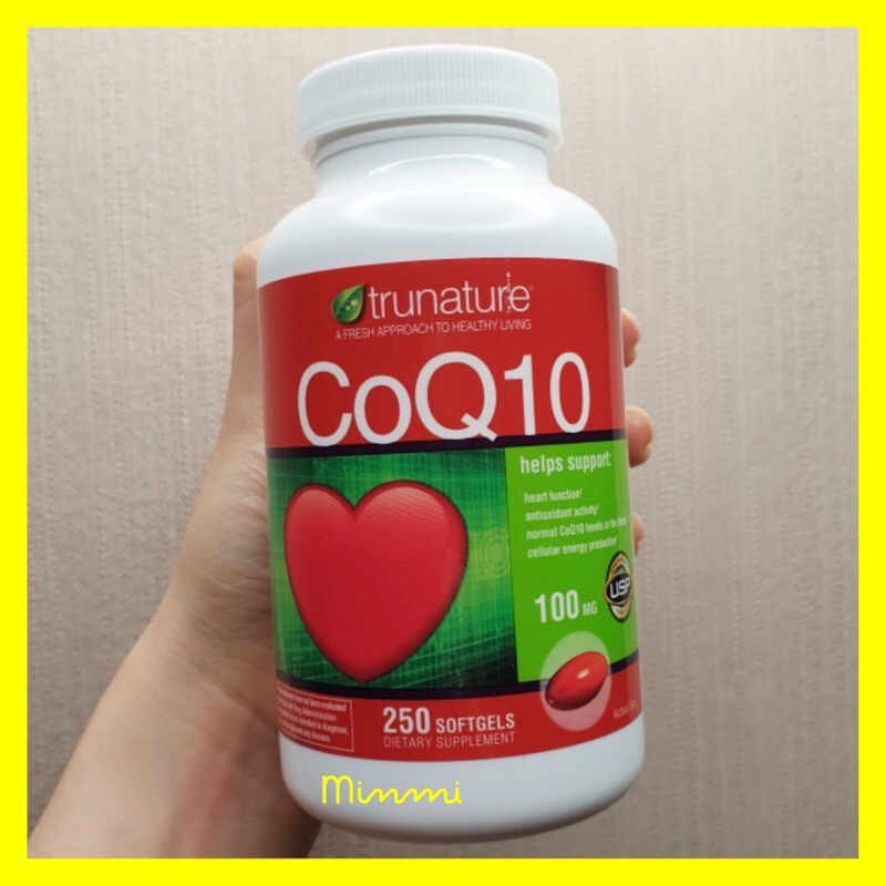Trunature COQ10 100mg 250 softgel Co Q10 CoQ 10 vitamin jantung
