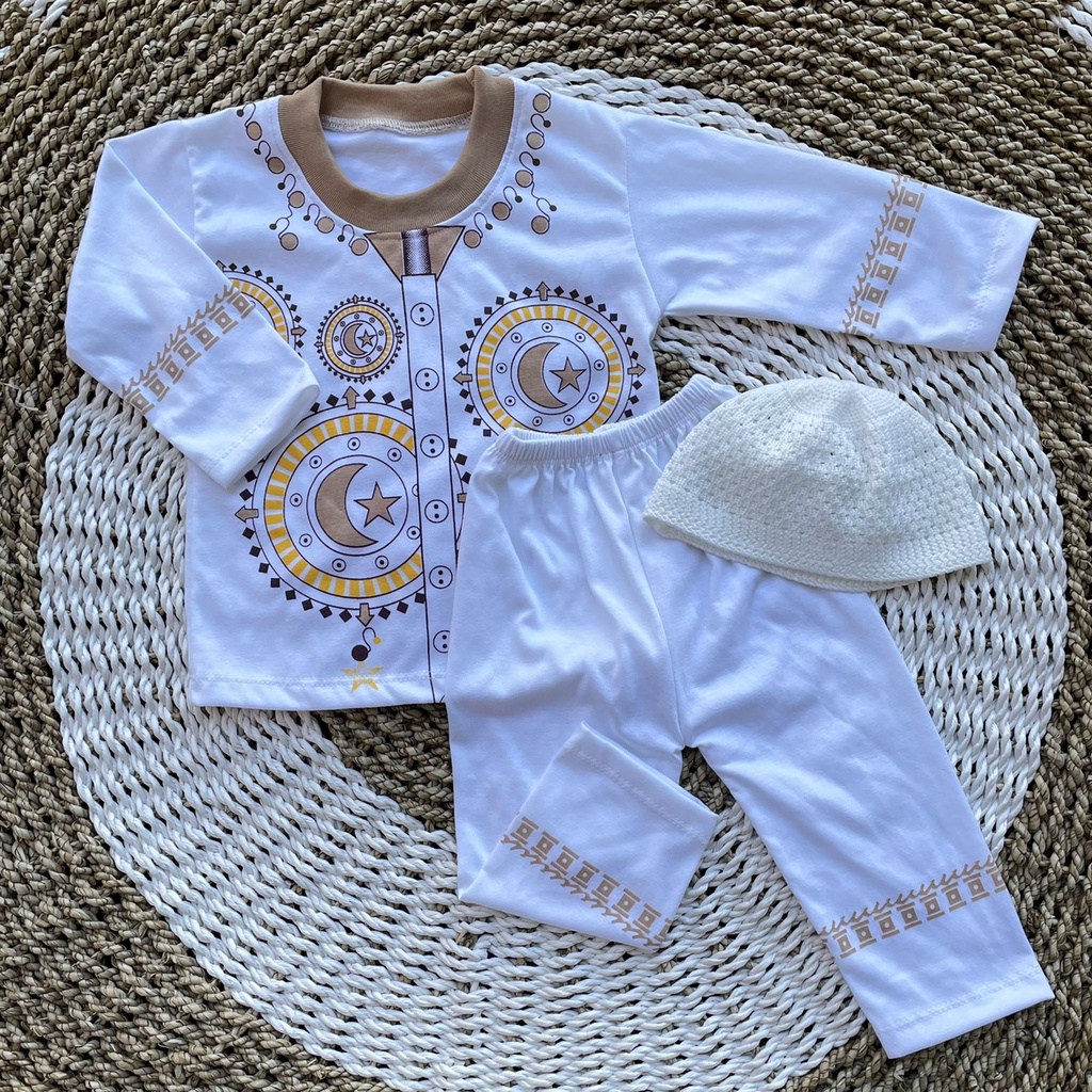 Koko Bayi Baju Muslim Bayi Baju Oblong Bayi Setelan Bayi Asyam Baby
