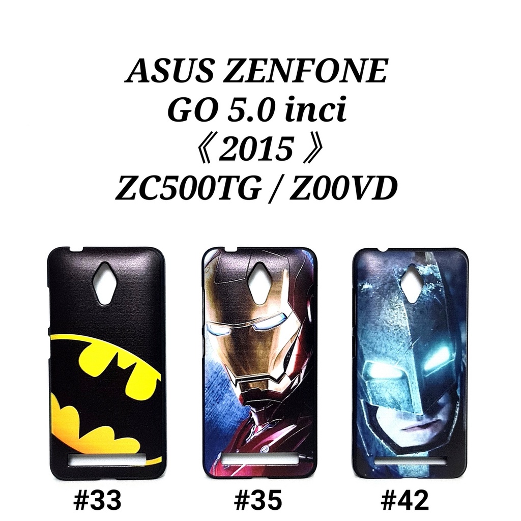 ASUS ZENFONE 5 5Z 2018 ZE620KL X00QD GO 5 IN 2015 ZC500TG Z00VD GO 5IN 2017 ZB500KL X00AD - MAN HARD CASE Marvel Super Hero