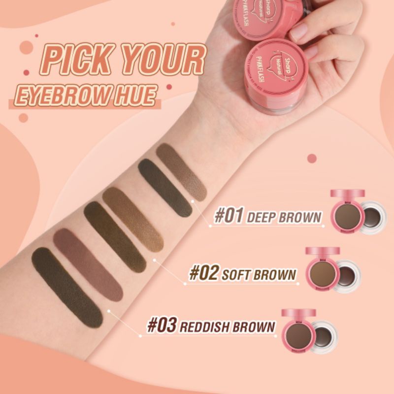 PINKFLASH Duo Effect Eyebrow Kit / eyebrow gel