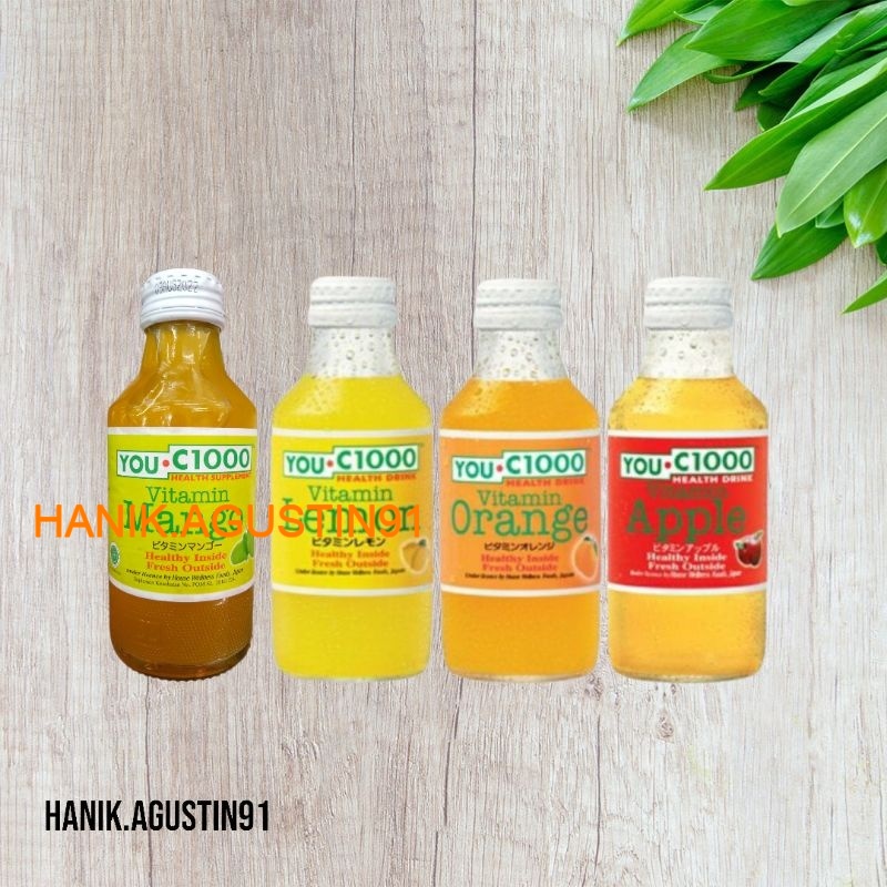 

YOU C 1000 ORANGE/LEMON/APPLE/MANGGA/MANGO 140ML